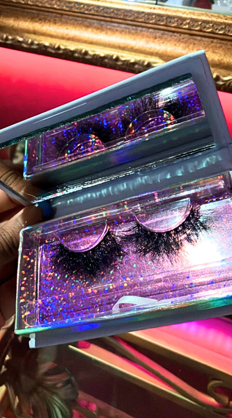 Professional Baddie lashes lash extensions wispy thick mega volume black customizable handmade glue not included